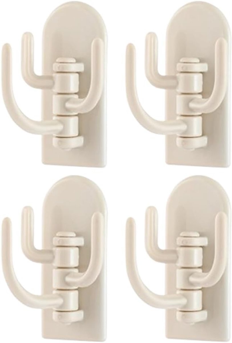 Creatieve haakjes van ABS en PVC, vuilafstotend, multifunctioneel voor keuken, badkamer en meer ruimtes