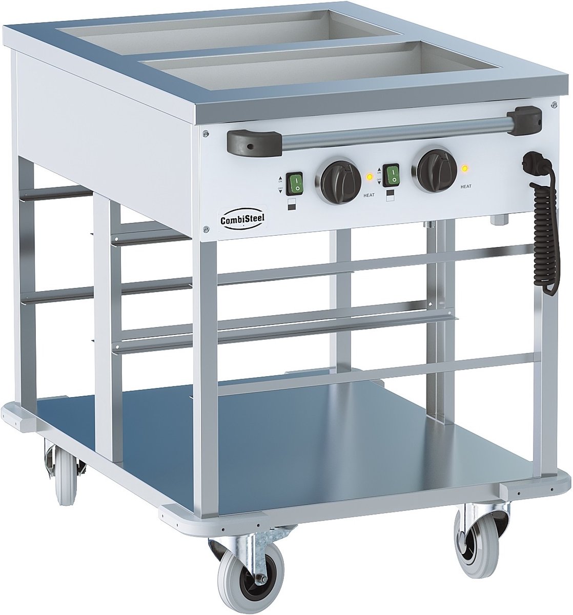Combisteel 7178.1155 BAIN-MARIE TROLLEY 2/1 - Horeca & Professioneel