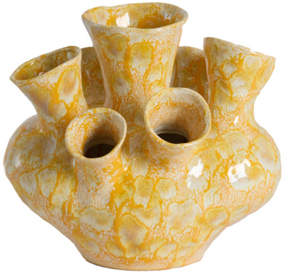 Light & Living Vaas SIAJO - Geel - 28.5x26x26 cm