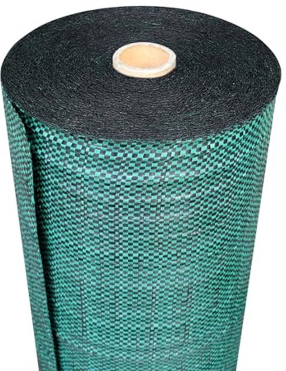 Mulchdoek 130 g/m² voor tuin, paden en gewassen, geotextiel tegen onkruid, hoge sterkte, groen (1,50 x 50 m)