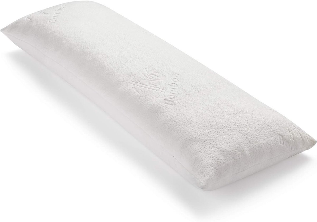 SP® Zijslaapkussen - Ergonomische Body Pillow - Zijslaap Kussen Volwassenen - Wit - 148cm x 52cm x 6cm