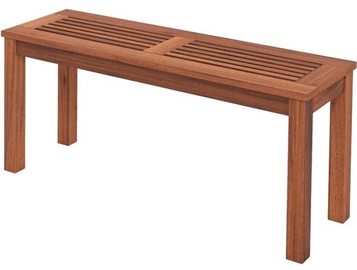 Houten Bank - 2-persoons bank - Buiten ontspannen - Massief houten frame - 100 cm breed - Bruin