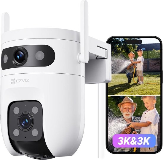 EZVIZ EP8 Ultra + H1C + H9C Dual 2K - Slimme Beveiligingscamera Set - Videodeurbel, Binnen- & Buitencamera - WiFi - Nachtzicht & Bewegingsdetectie van EZVIZ — afbeelding 5