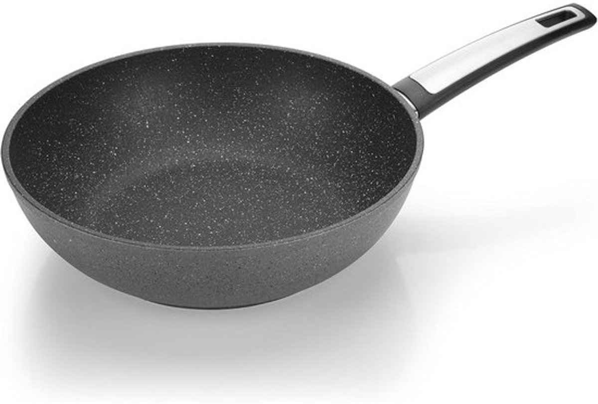 Wokpan met Steenlook Antiaanbaklaag Ø 28 cm Geschikt voor Inductie