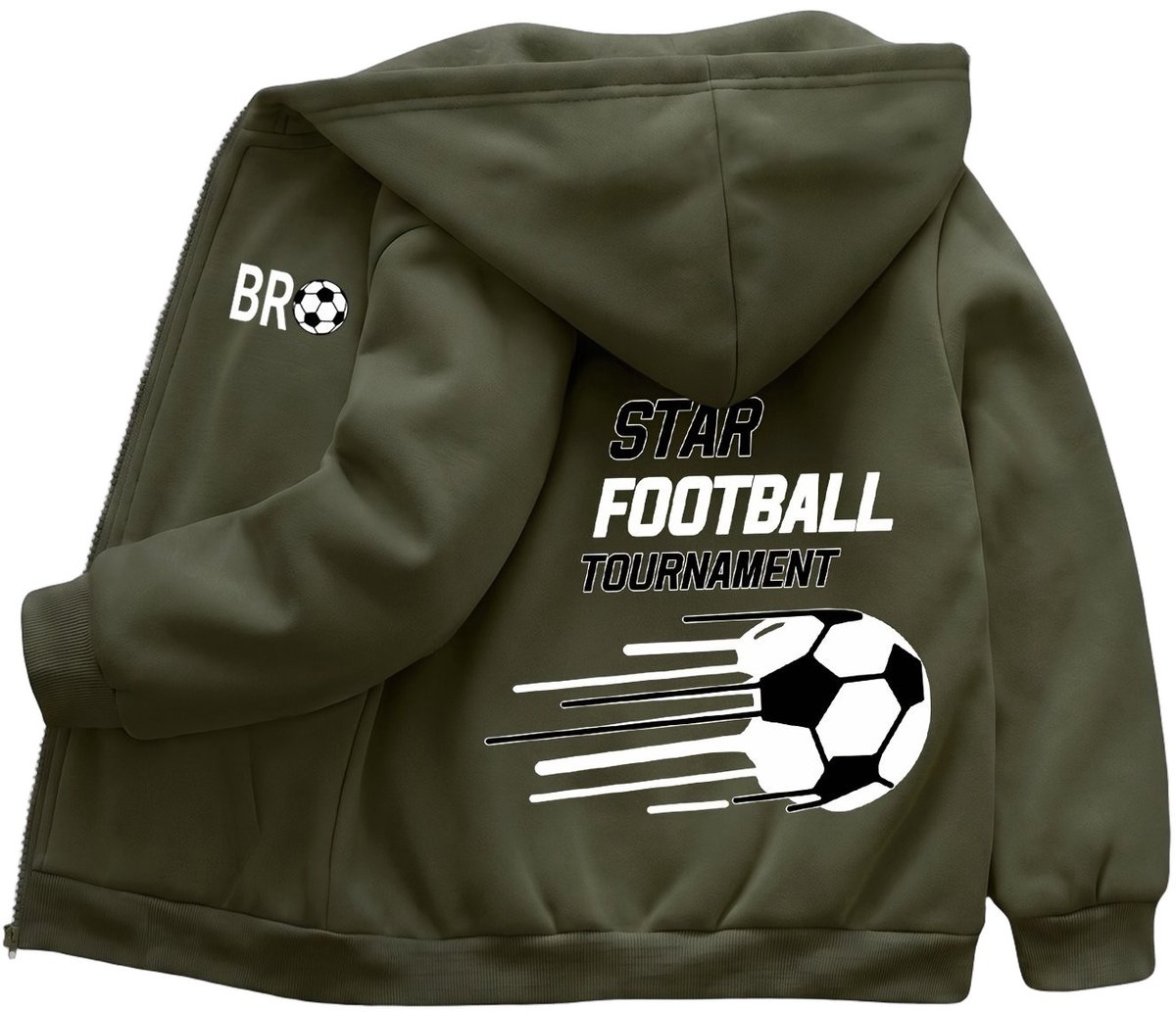 Currero Winterjas Parka Jongens Lange Jas Wintermantel Overjas Gewatteerd Waterdicht Winter Stijlvol Mantel Kinderen Militair 14-15 Jaar Groen