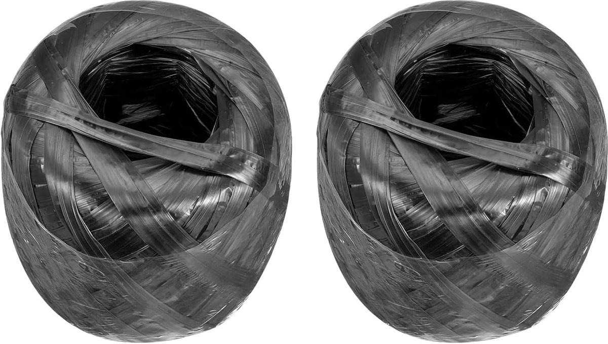 Touw [voor huishoudelijke gebundelde verpakking doe-het-zelf] - 150m/492ft/2Roll Plastic, Zwart
