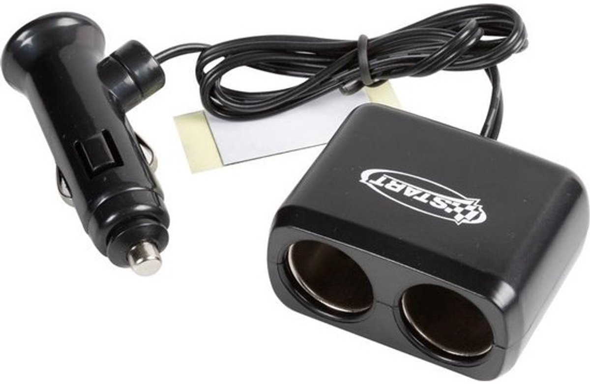 Universele 12V Sigarettenaansteker Splitter met Kabel - Auto Adapter Verdeler