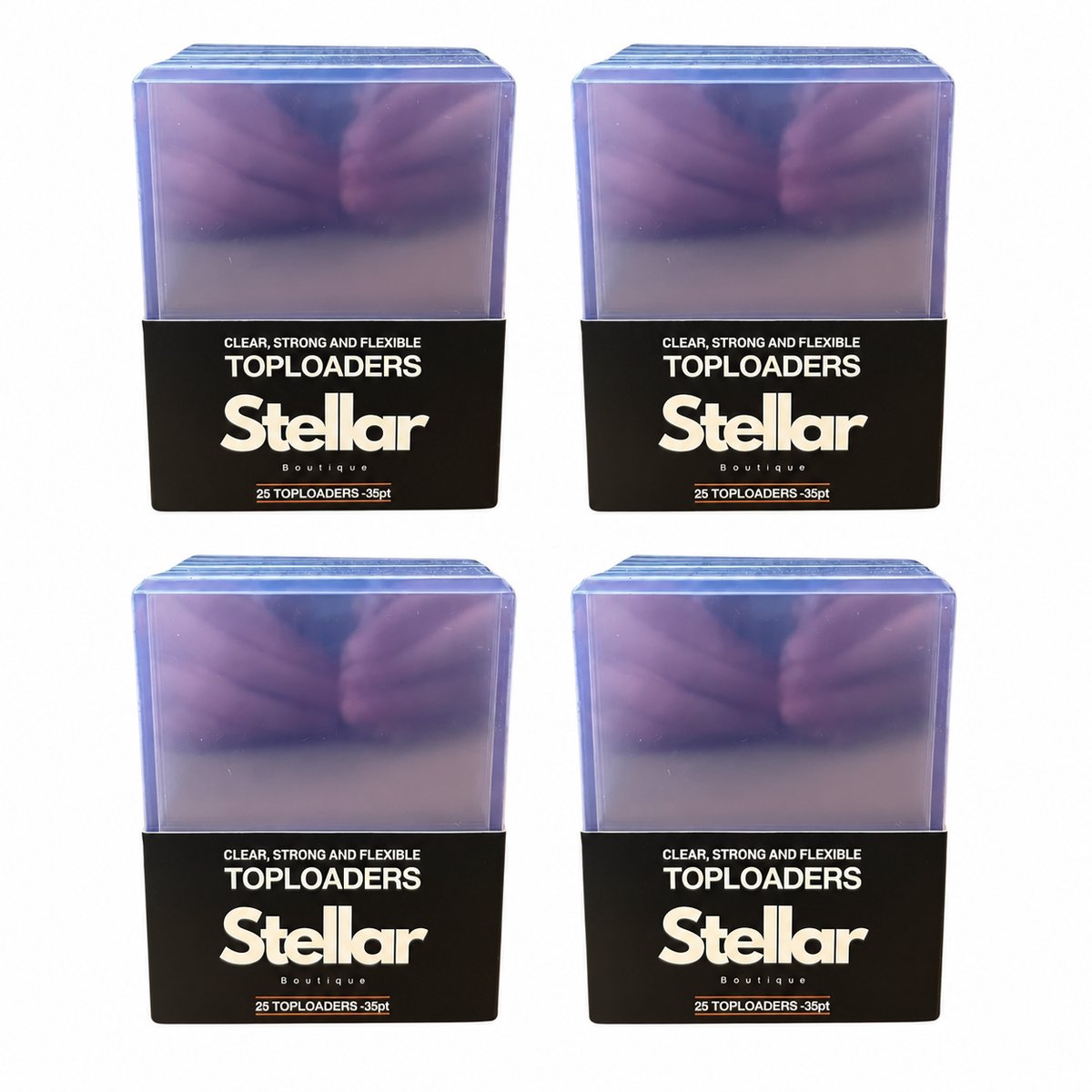 Stellar Toploaders 35PT – 100 Premium Toploaders – Kaartbescherming - Pokémon - One Piece - Lorcana - Trading Cards - TCG – Transparant