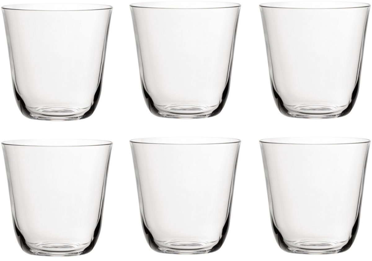 Pasabahce Nude - Waterglas - Savage kristalglas - 26 cl - Transparant glas - Glazenset - 6 stuks