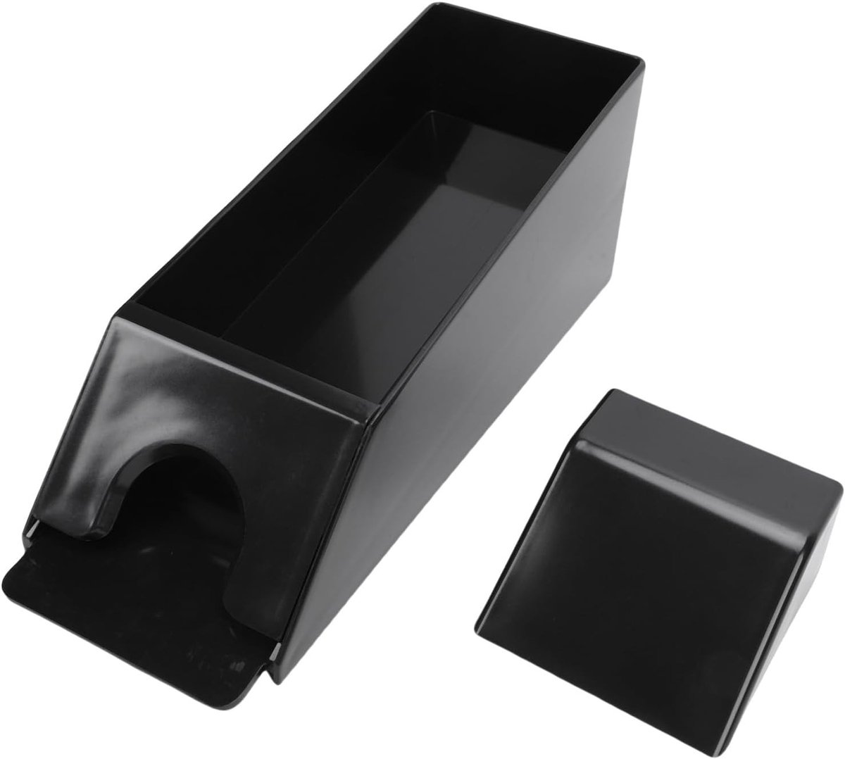 6 Kaart Dispenser voor Speelkaarten - Plastic Kaartshoe voor Blackjack en Gezellige Spelavonden met Uniek Gewogen Ontwerp, Zwart Casino Accessoire