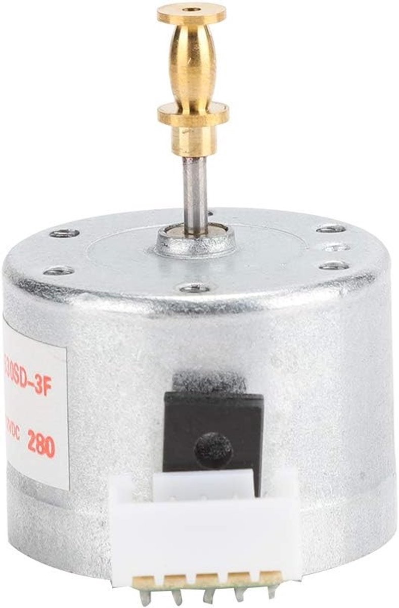 Vervangmotor voor Platenspeler, 3 Snelheden 33/45/78RPM, Universele Motor met 25mm Montagegat voor Vintage Platenspelers