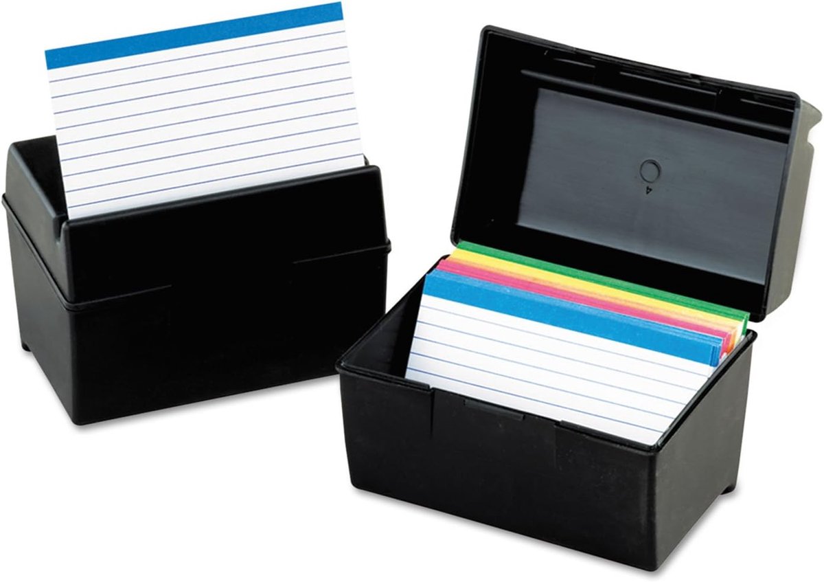 Products - Oxford Plastic Index Card Box 4X6