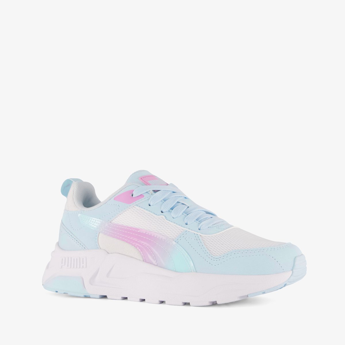 Puma Trinity 2 LT Faded Glow JR. meisjes sneakers – Uitneembare zool Blauw