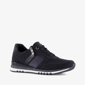 Marco Tozzi dames sneakers met glitters donkerblauw - Maat 40 - Uitneembare zool
