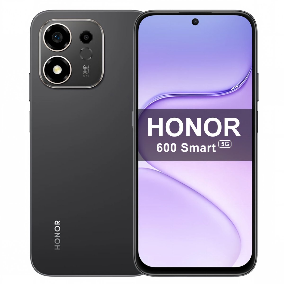 Honor 600 Smart 5G - 6,87" Dual SIM - Android 16.0 - 4GB 256GB - 7700 mAh - Zwart