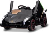 Voiture Électrique pour Enfants 12V - Moteur 2x35W - Télécommande - 3 Vitesses & LED (Noir)