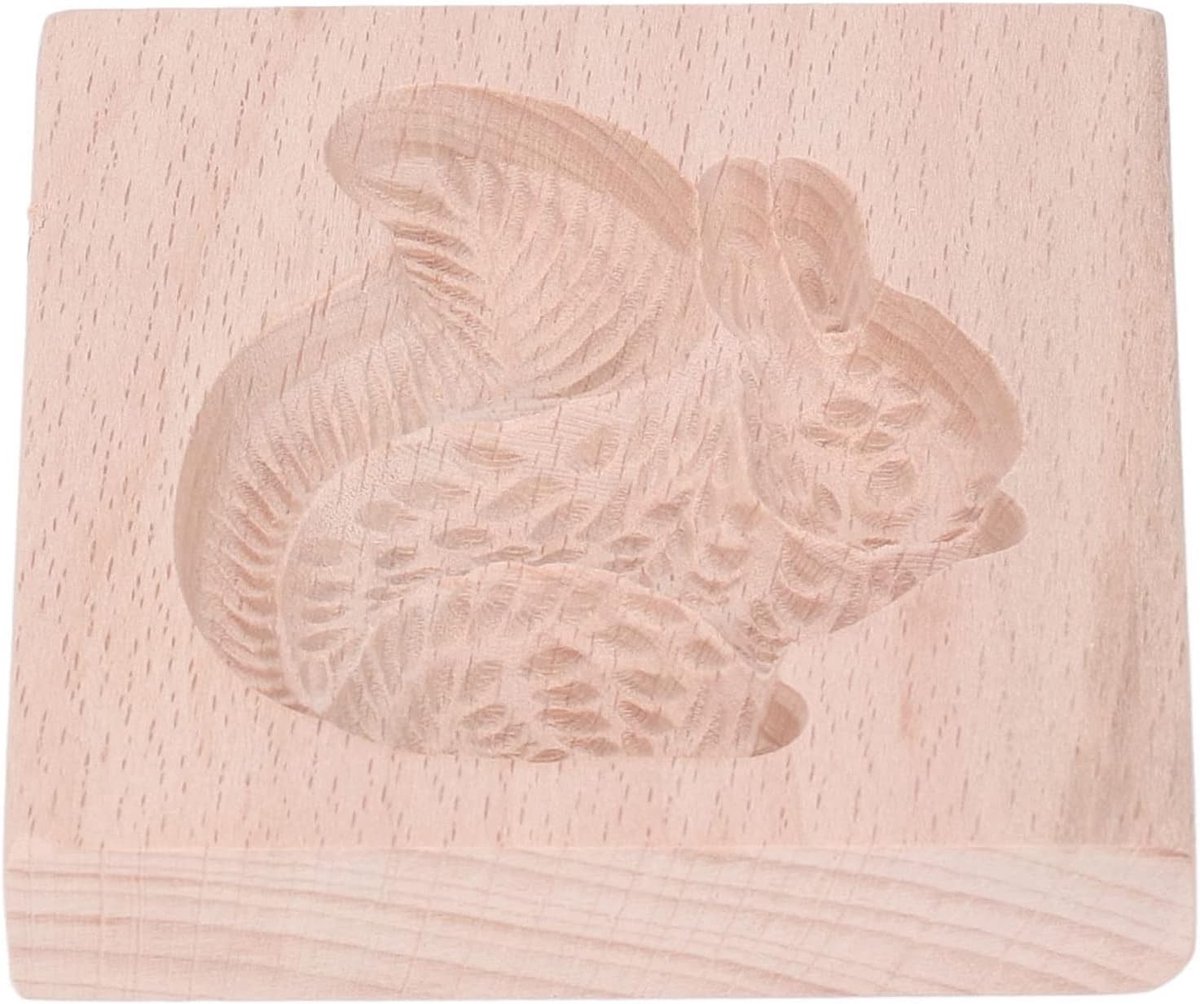 Herbruikbare en Eenvoudig Schoon Te Maken Houten Koekjesvorm van Beukenhout voor Bakken - Perfect voor Koekjes, Taart en Desserts