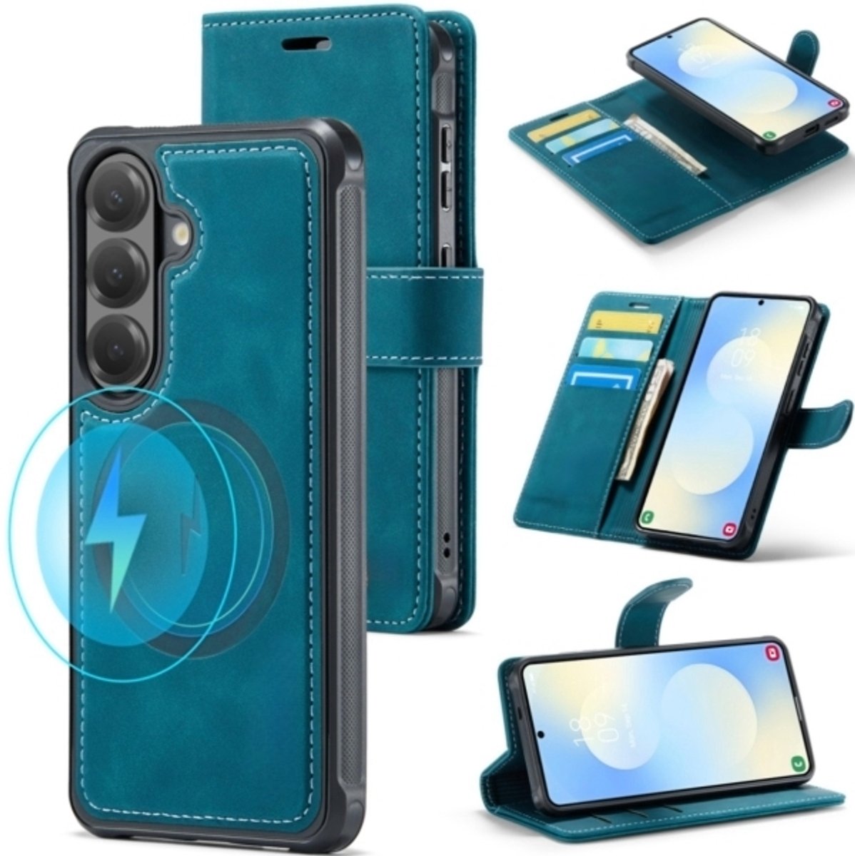 Cityhoesje - Samsung A27 - 2-in-1 Magnetic - MagSafe Case - Groen