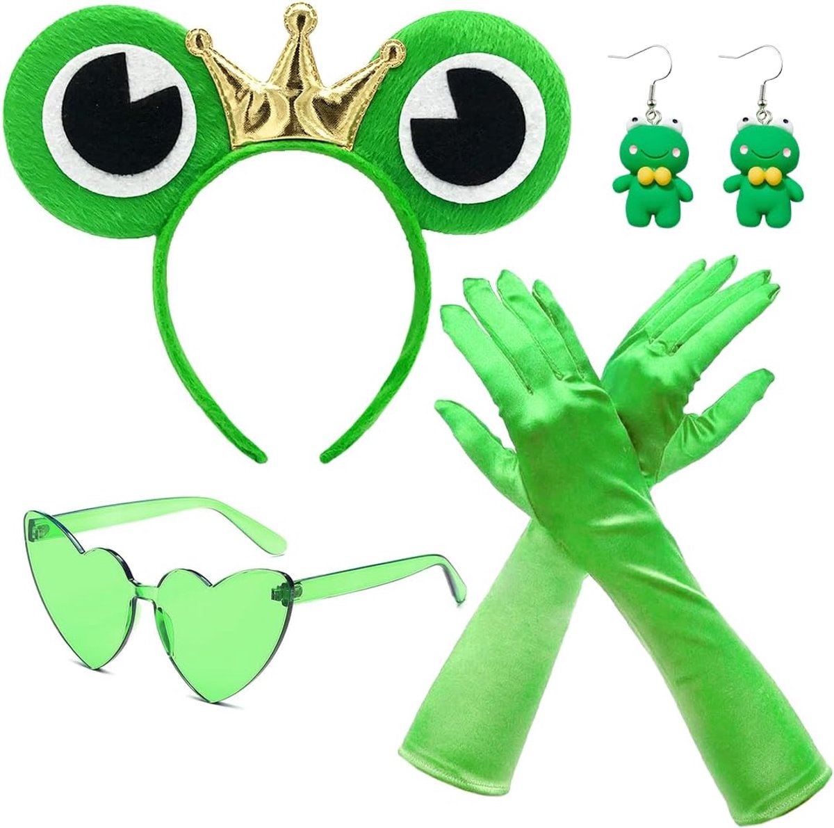 volwassenen kinderen, kikker haarsieraden, kikker kostuum dames carnaval kostuum dames Z00
