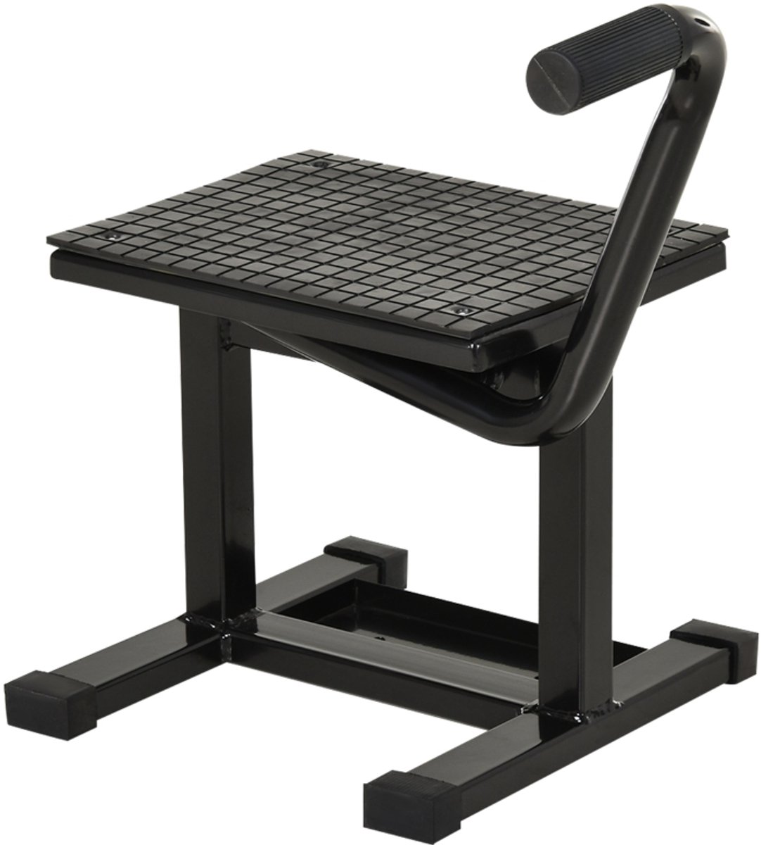 Liftplatform - Motorfiets liftplatform - Stalen liftplatform - Auto reparatie kruk - Hoogte verstelbaar - Anti-slip - Draagvermogen 150KG - Lichtgewicht - Auto reparatie accessoires - Geschikt voor autogarages, motorfietsen (zwart, 48*43cm)
