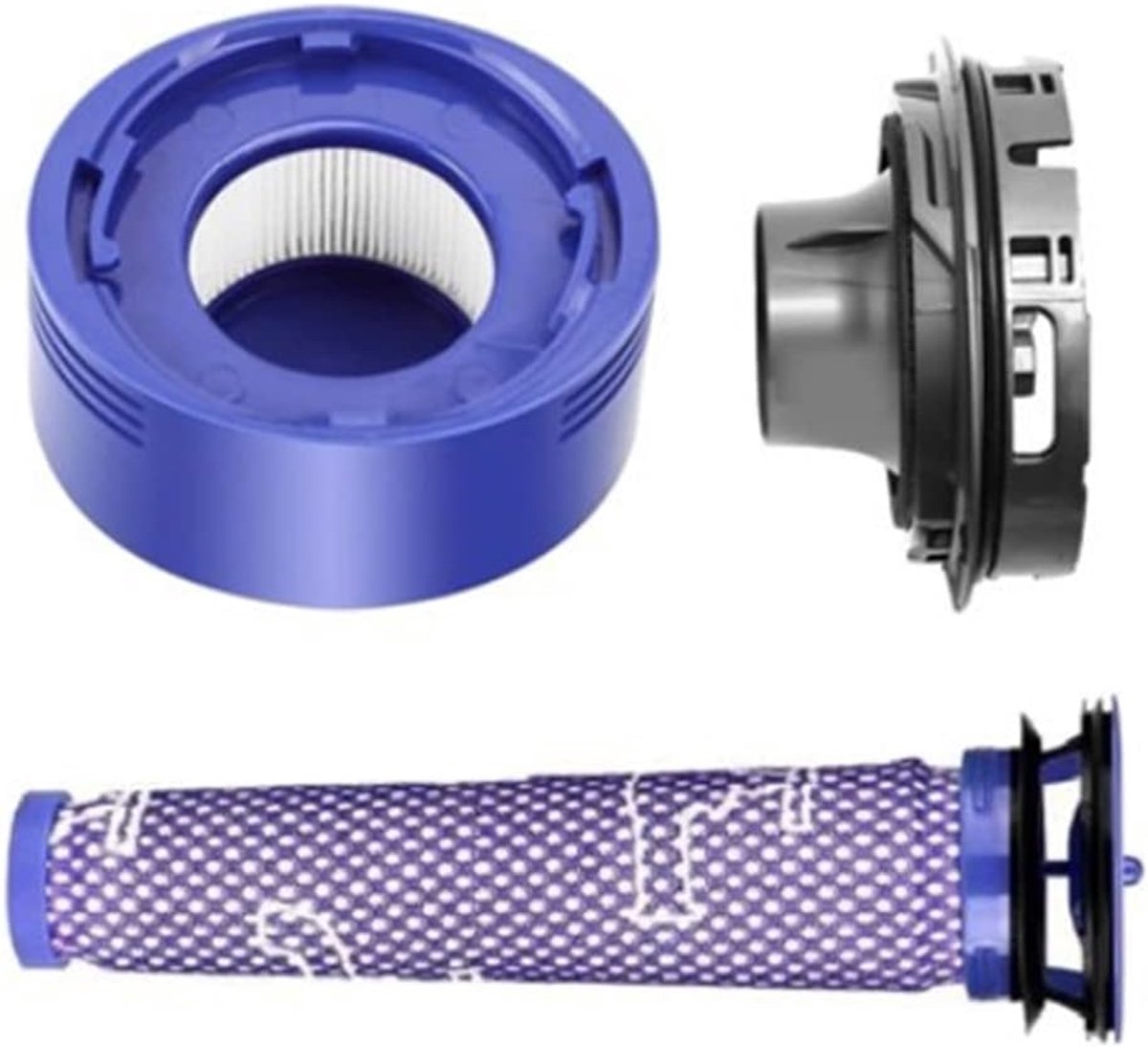 Replacemnet voor de Dyson V7 V8 stofzuiger, achterklep + achterfilter stofzuigerset (achter+voor)
