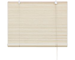 Bamboe rolgordijn Zoë – Naturel – 80x220 cm – Bamelle - Natuurlijk & stijlvol raamdecoratie – Lichtdoorlatende zonwering – Eenvoudige & snel