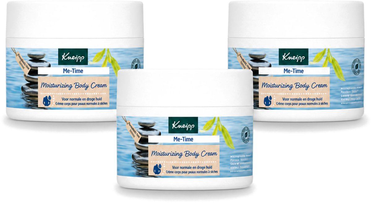3 x Kneipp - Body crème - Me‑Time - Patchouli & Sandelhout - 200 ml - Voordeelverpakking - 3 stuks