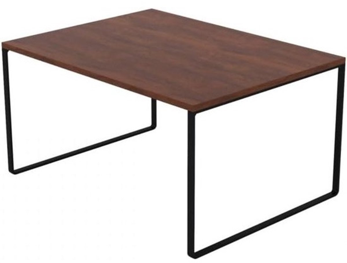 Industrieel Moderne Salontafel Rectangular Met Laminaatblad en Metalen Frame 100x50cm