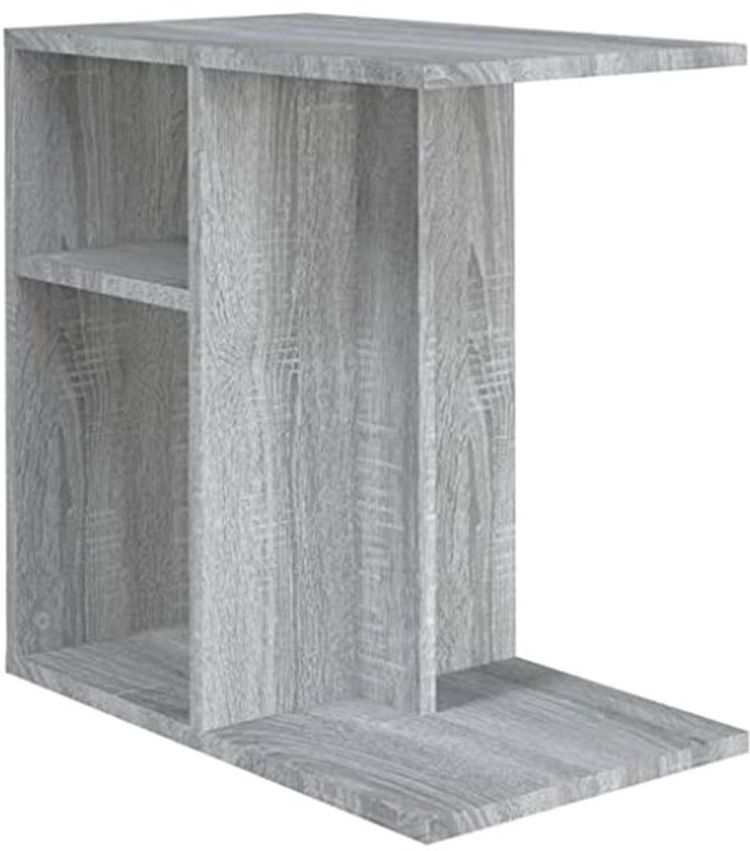 Moderne salontafel van hout 50x30x50 cm - Einde tafel voor woonkamer en tuin