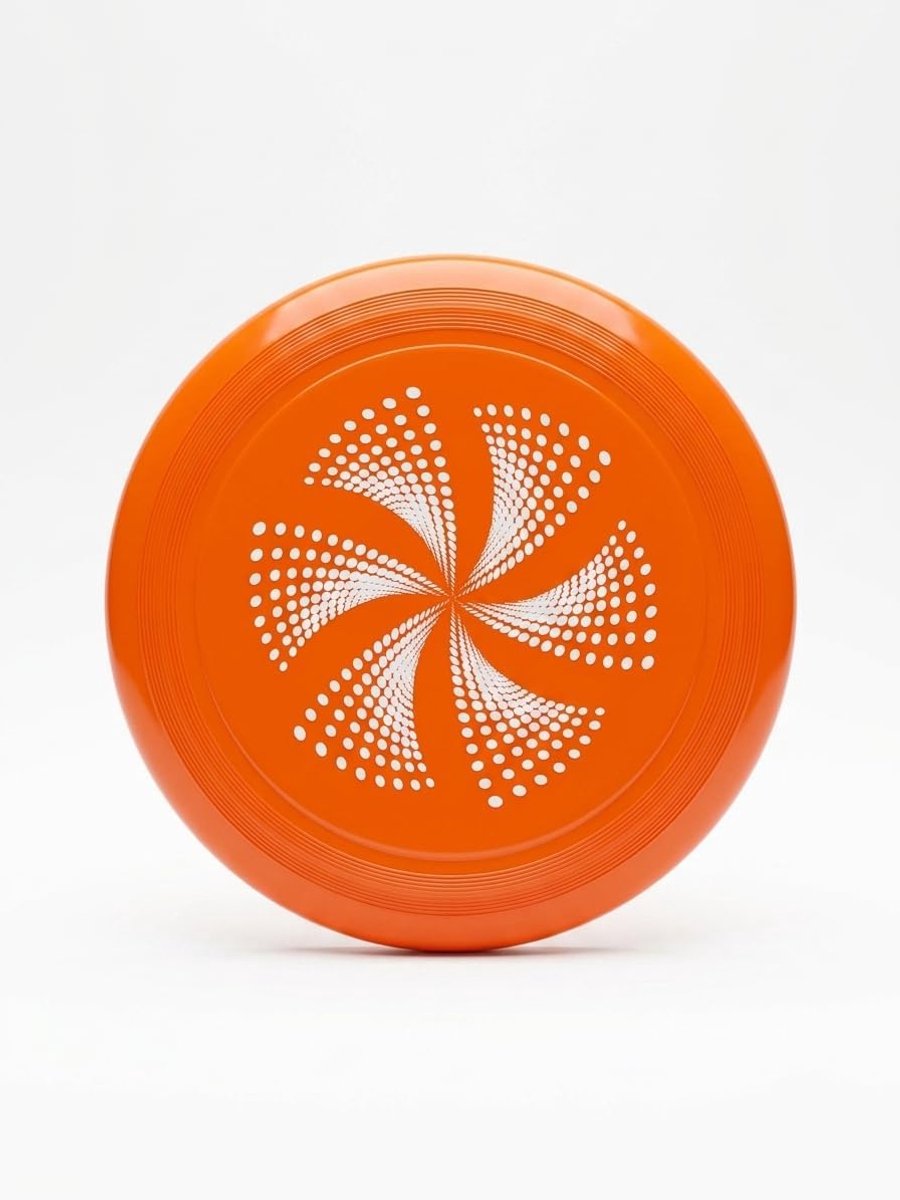 Aerodynamische frisbee, 26 cm, voor strand, zee, tuin en park, voor kinderen en volwassenen, speciaal spiraaldesign, per stuk verpakt