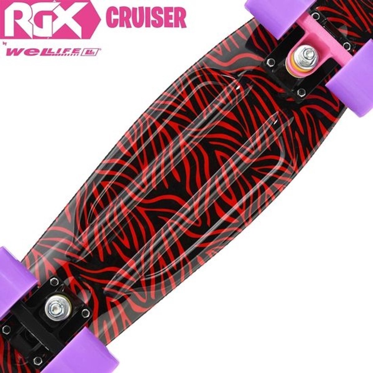 Mini Cruiser Skateboard 22 Inch Multicolor - Geschikt voor kinderen, jongeren en volwassenen - Met PU wielen 78A en ABEC-7RS kogellagers