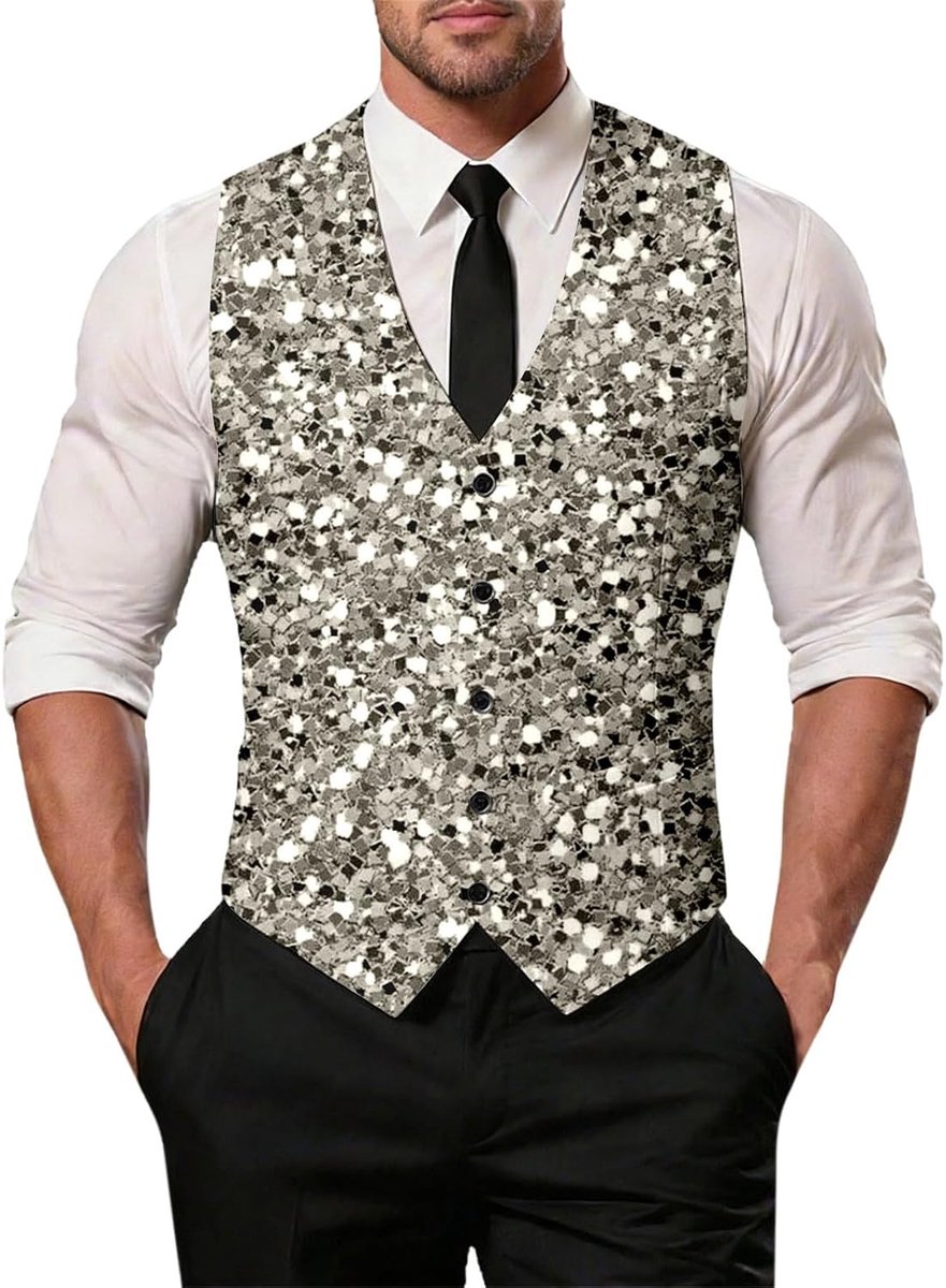 Mouwloos vest, slim fit, kleermaker, ideaal voor zakelijke bruiloften.