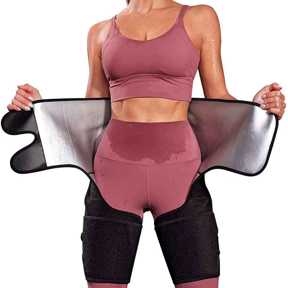 Drie-in-Een Taille Trainer Voor Vrouwen – Taille- en Dijslanker, Gewichtverlies Training, Heupliftband - Taille Shaper, Body Shaper, Verstevigingsband, Vetverbranding, Slanker Ondergoed, Sportband, Maat M