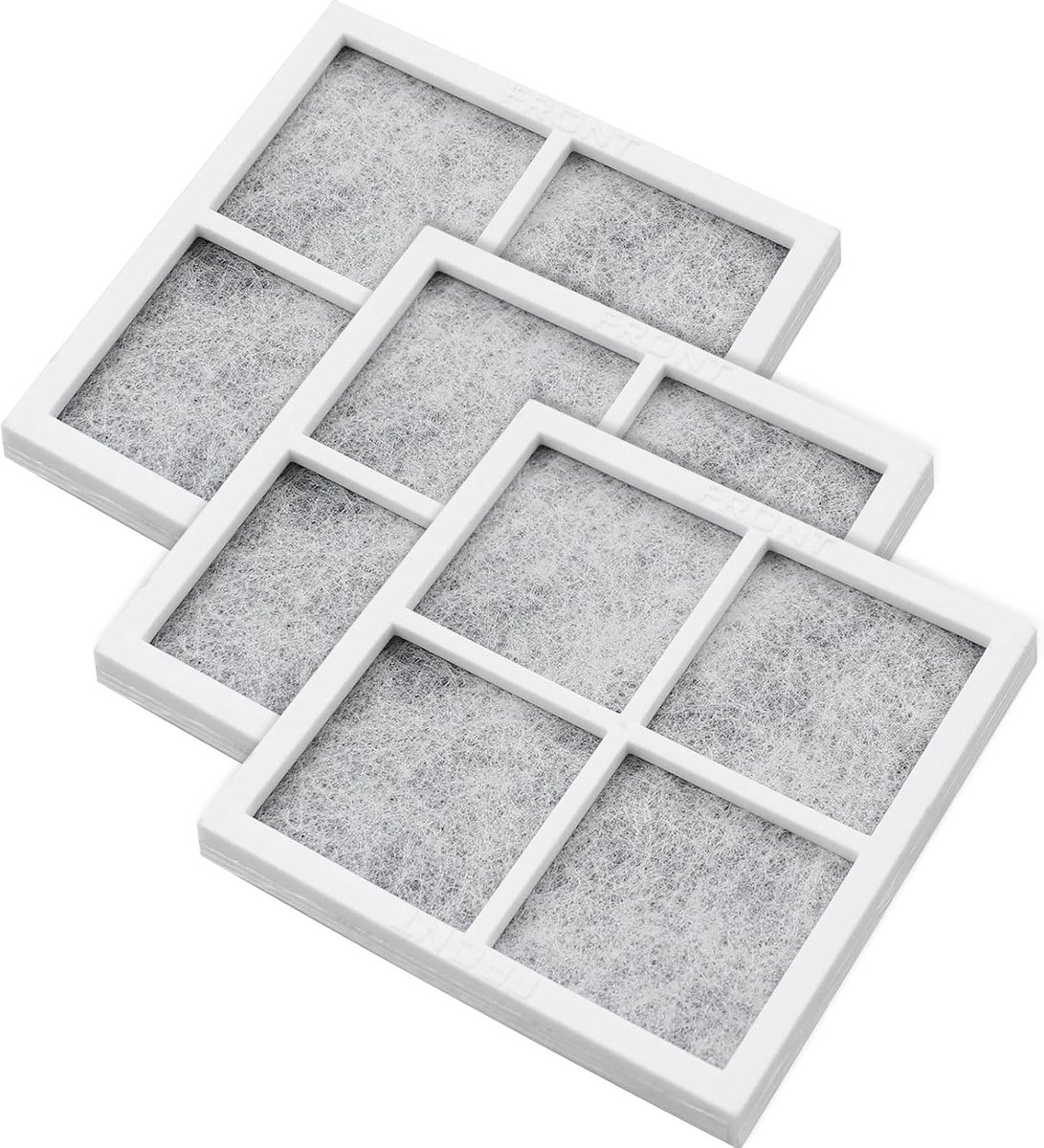 3 Stuks Actieve Koolstof Luchtfilter voor Koelkast - Vervangingsfilters voor Geurverwijdering en Verbeterde Luchtkwaliteit in Koelkasten en Vrieskasten