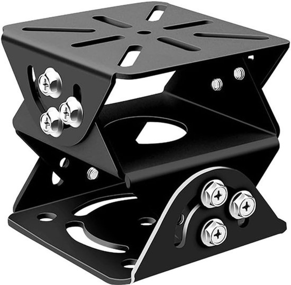 Veiligheidscamera Beugel - Camera Montagehouder - Verbeterde Dekking - 3-assige Verstelbaarheid - 10 x 10 x 10 cm - Zwart