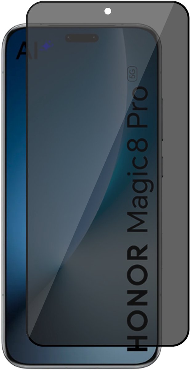 Privacy Screenprotector geschikt voor Honor Magic 8 Pro – Full Cover Gehard Glas – Anti Inkijk – Privacy Filter