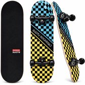 Suotu Skateboard - 80x20cm - ABEC-9 - 95A - schokabsorptie - Jongens - Meisjes - Volwassenen Skateboards