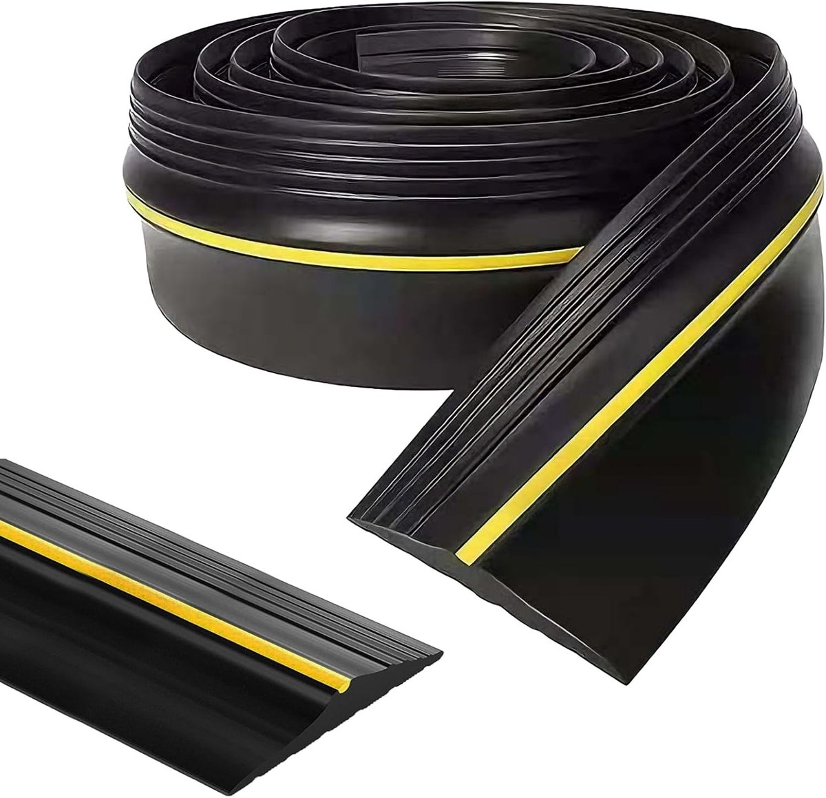 Universele 5M Garagedeurafdichting, Zware Rubber Drempelafdichting voor Garagedeuren, Wind- en Waterdichte Strip voor Onder de Deur
