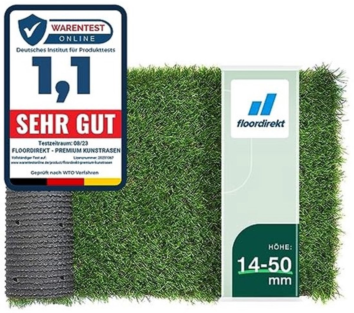 Kunstgras Tapijt voor Tuin, Balkon & Terras - Verschillende Maten en Dikwijden
