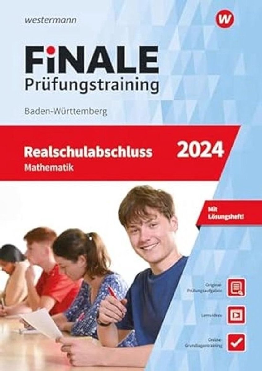 Mathematik Prüfungstraining Realschulabschluss Baden-Württemberg 2024 | Arbeitsbuch mit Lösungsheft und Lernvideos