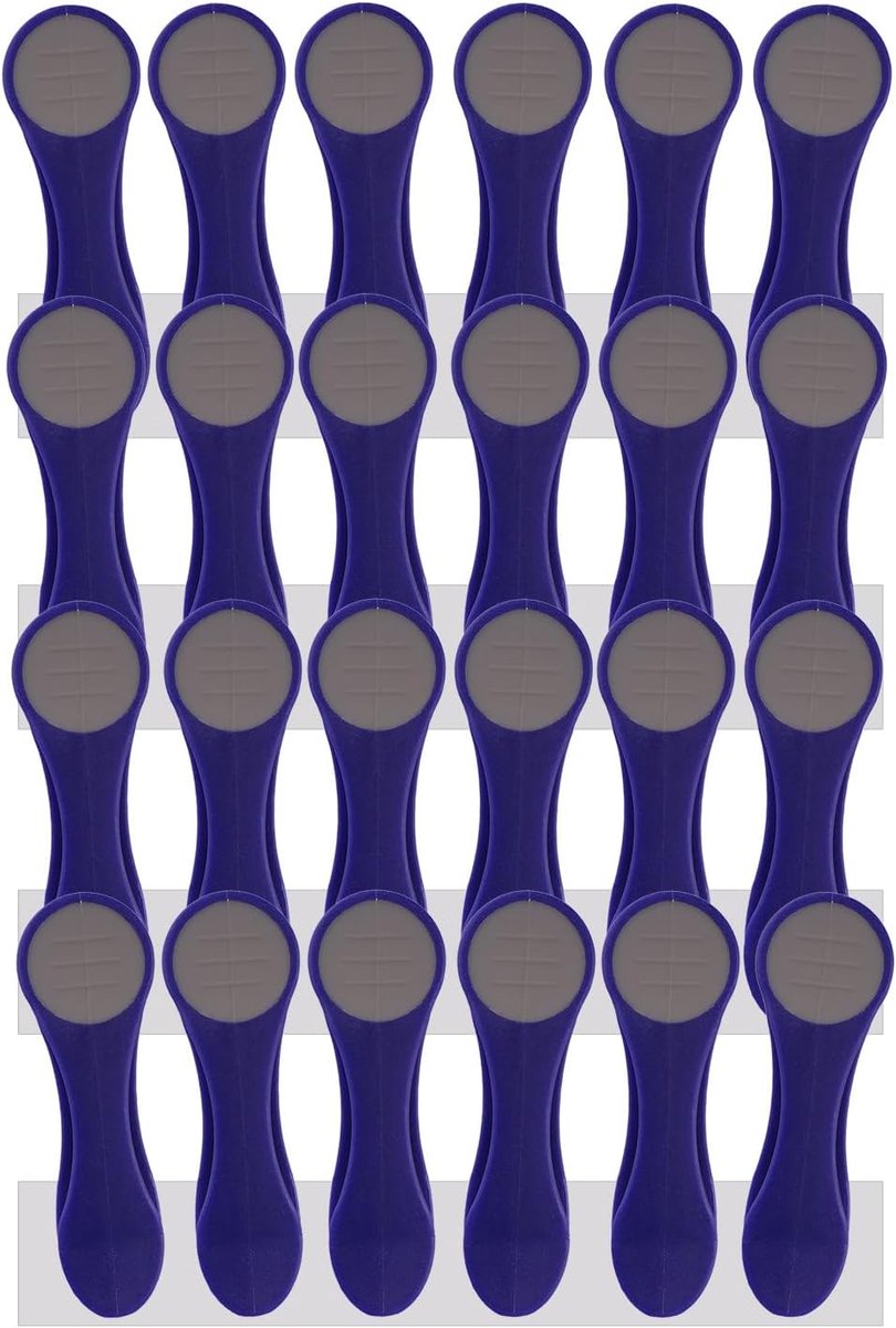 Wasknijpers, wasknijpers met spiraalveren van roestvrij staal en Soft Grip Softgrip Soft Touch Softtouch Indigo grijs