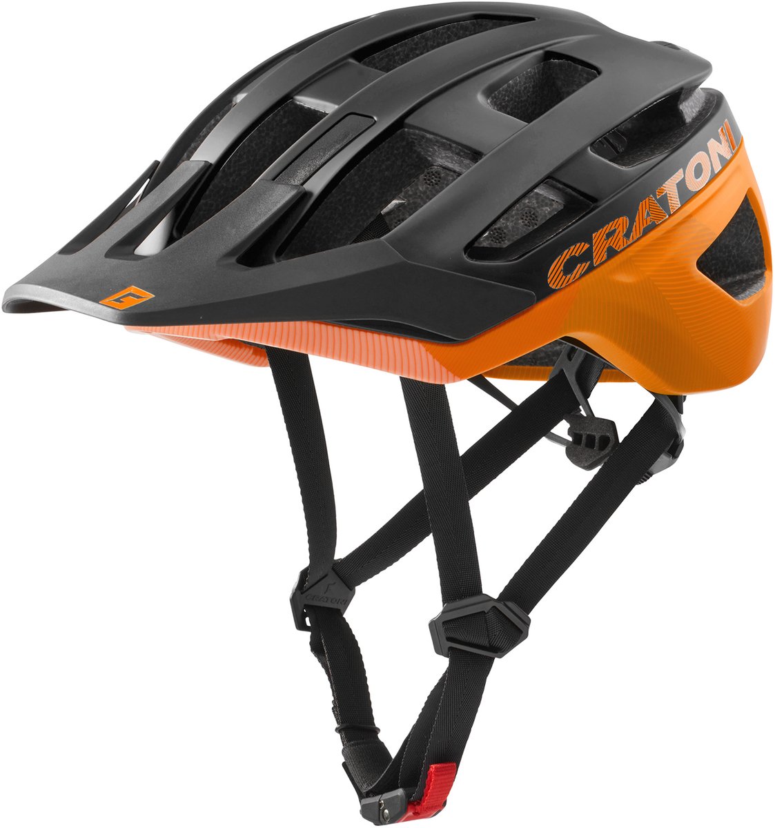 Helm Cratoni Allrace Zwart/neonoranje mat - M/L (56-61cm)