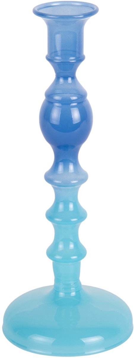Present Time Kandelaar Grato Mecer Medium - Cobalt Blue & Soft Blue Blauw