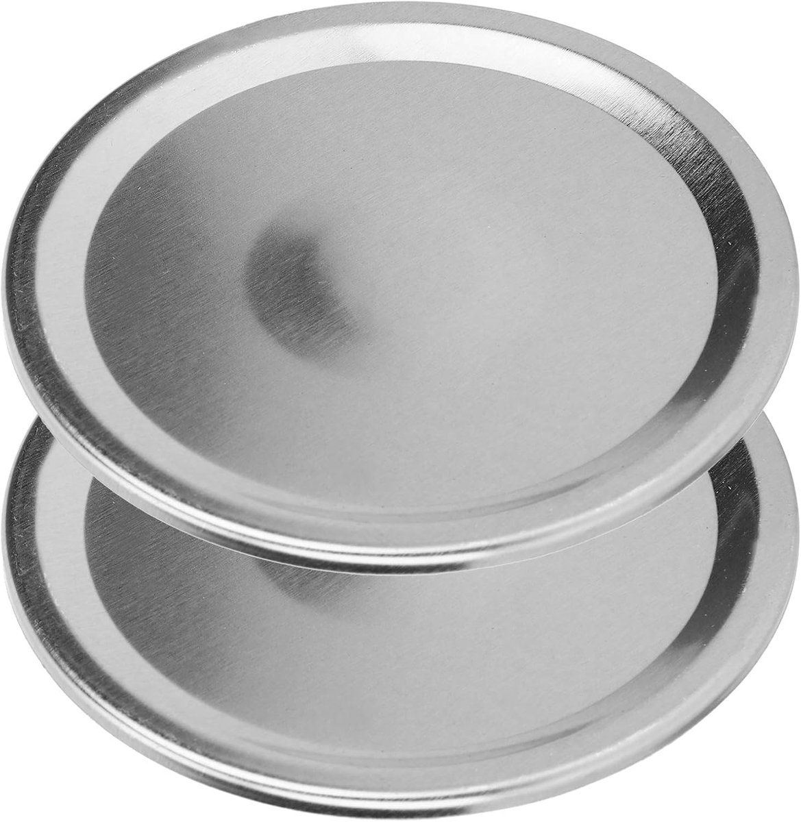 Deksels met Lekvrije Prestaties voor Gewone Potten met Brede Opening, Geschikt voor Opslag van Specerijen, Snoep, Thee of Koffie (70 mm)