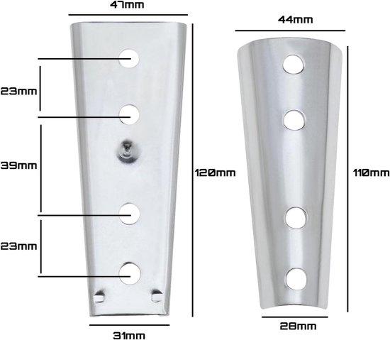 4 paar hoofdeindepaneel muurbevestigingsbeugels Heavy Duty in elkaar grijpende hangers meubelconnector metalen sectionele bank in elkaar grijpende connector voor slaapbank — afbeelding 3