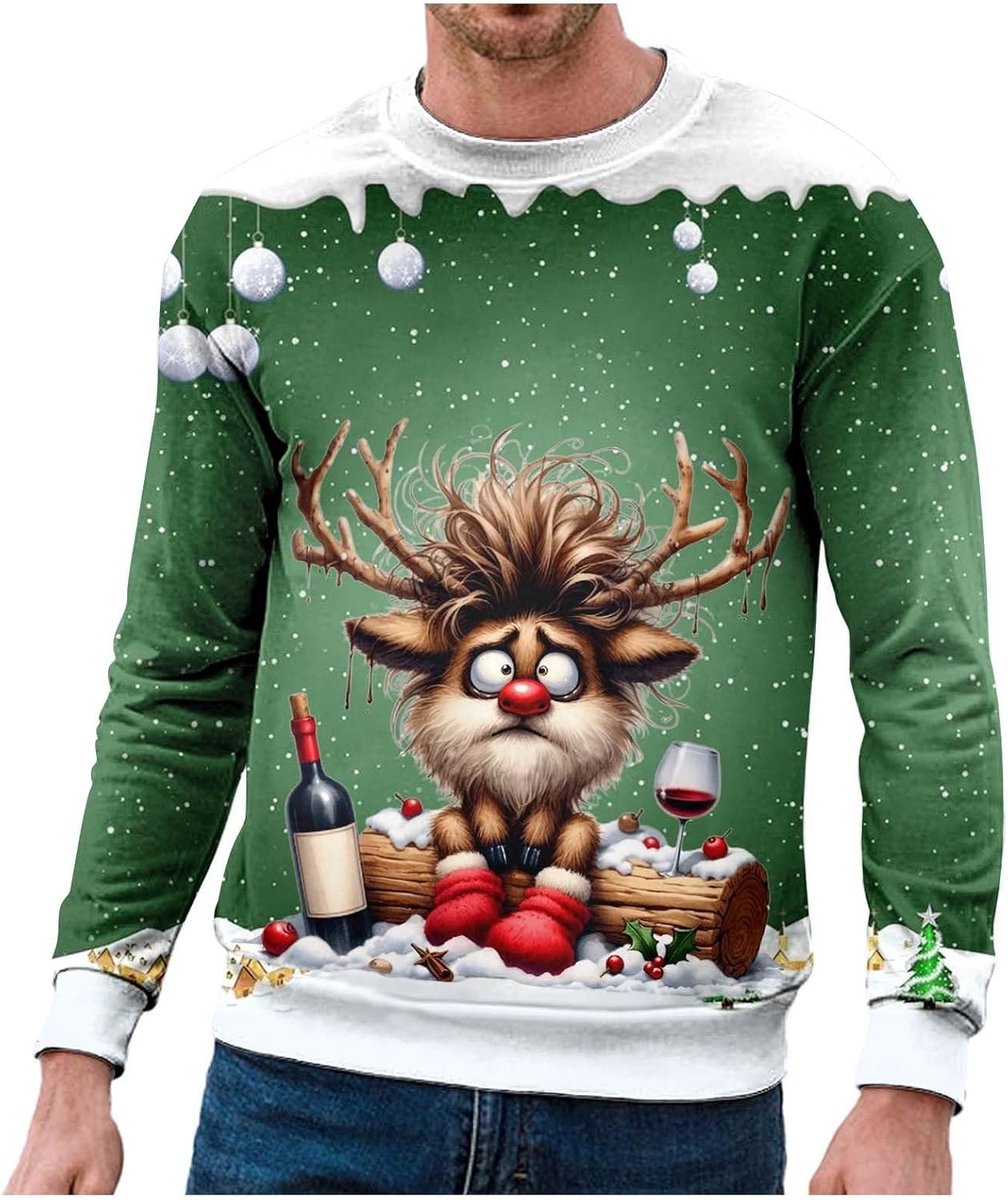 Comfortabel sweatshirt zonder capuchon voor heren, ideaal voor vrije tijd en fitness, van zacht fleece, veelzijdige laagjes, perfect voor alle seizoenen.