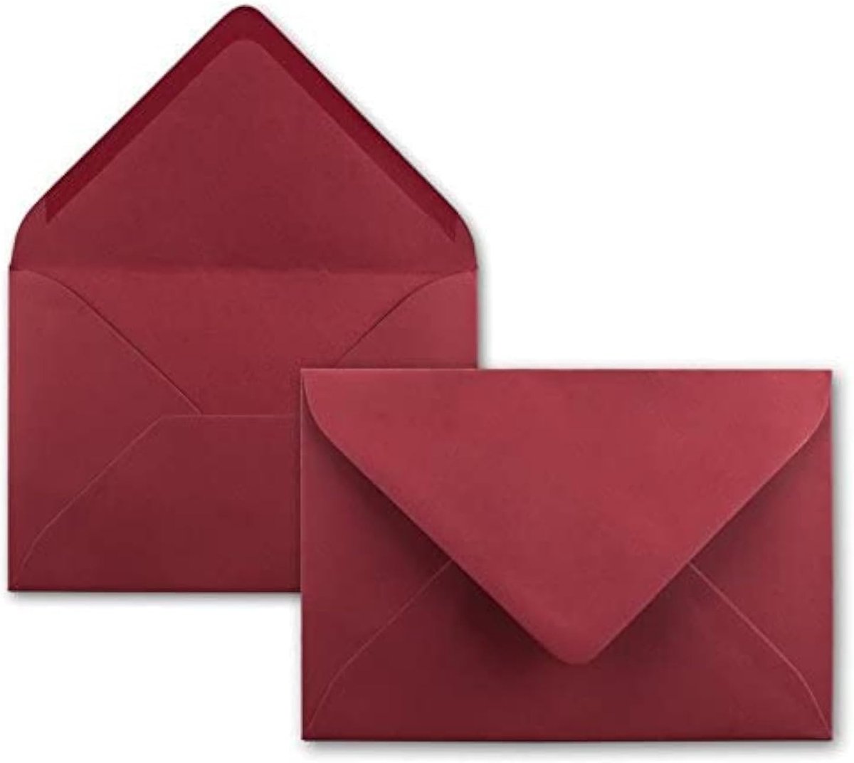 C7 met klep 50 enveloppen 14 - donkerrood