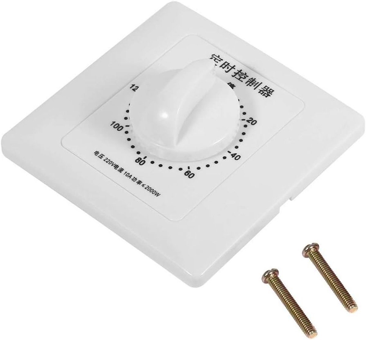 Countdown Timer voor Hoogvermogen Pomp - Mechanische Timer Schakelaar met 30/60/120 Min Instellingen voor Efficiënte Tijdregeling