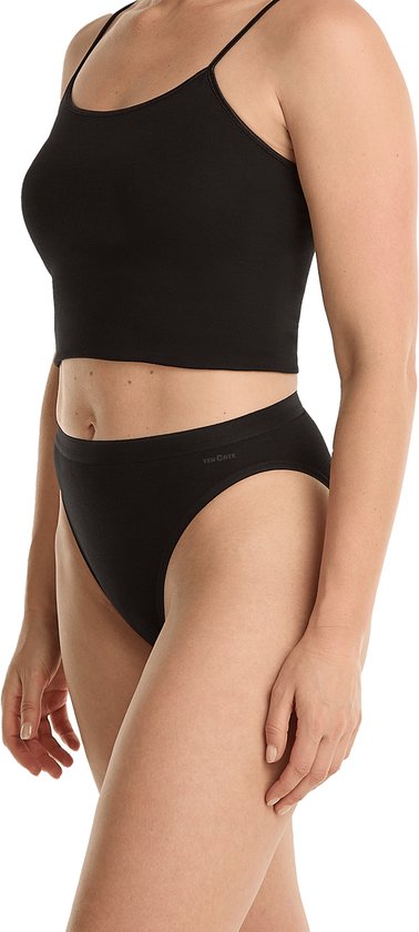 Zwarte seamless rio slip van Ten Cate, gedragen door een vrouw.