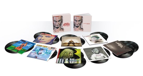 David Bowie Brilliant Adventure (1992-2001) LP-set met zeven LP's, waaronder The Buddha of Suburbia en Toy.